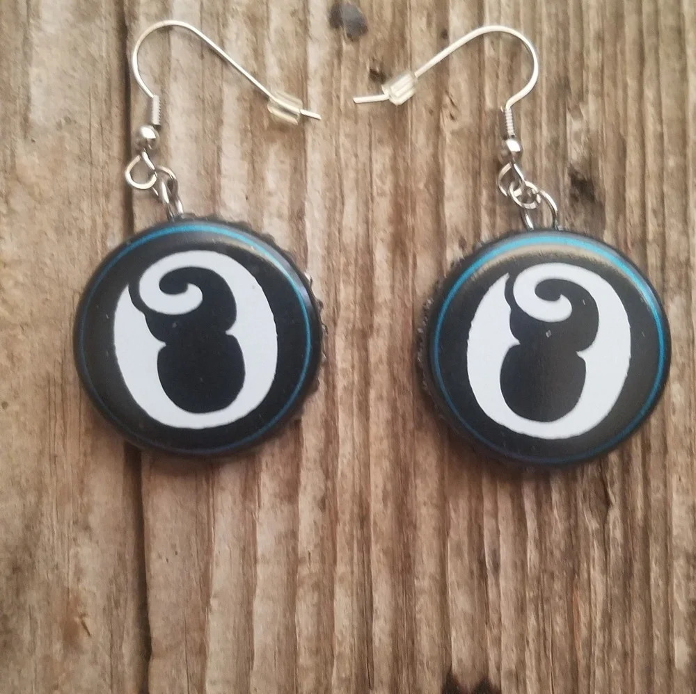 OCULTO bottle cap earrings